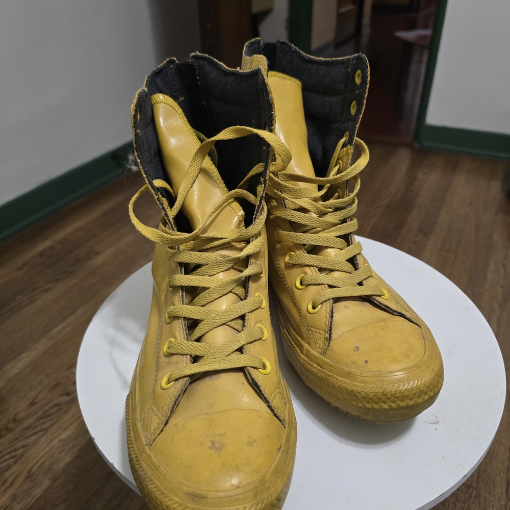 Converse Yellow High-Top Sneakers